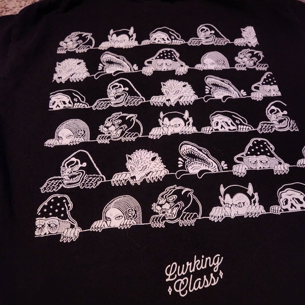 Lurking Class By Sketchy Tank Lurkers Black T-Shirt